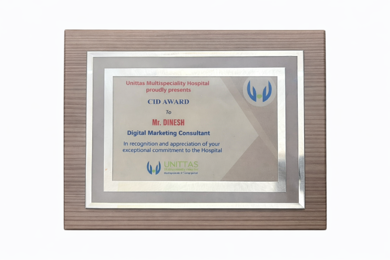 CID Award - Unittas Multispeciality Hospital